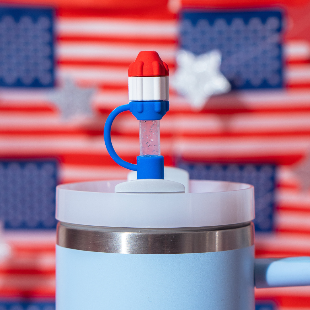 Party in the USA Straw Topper 4-Pack