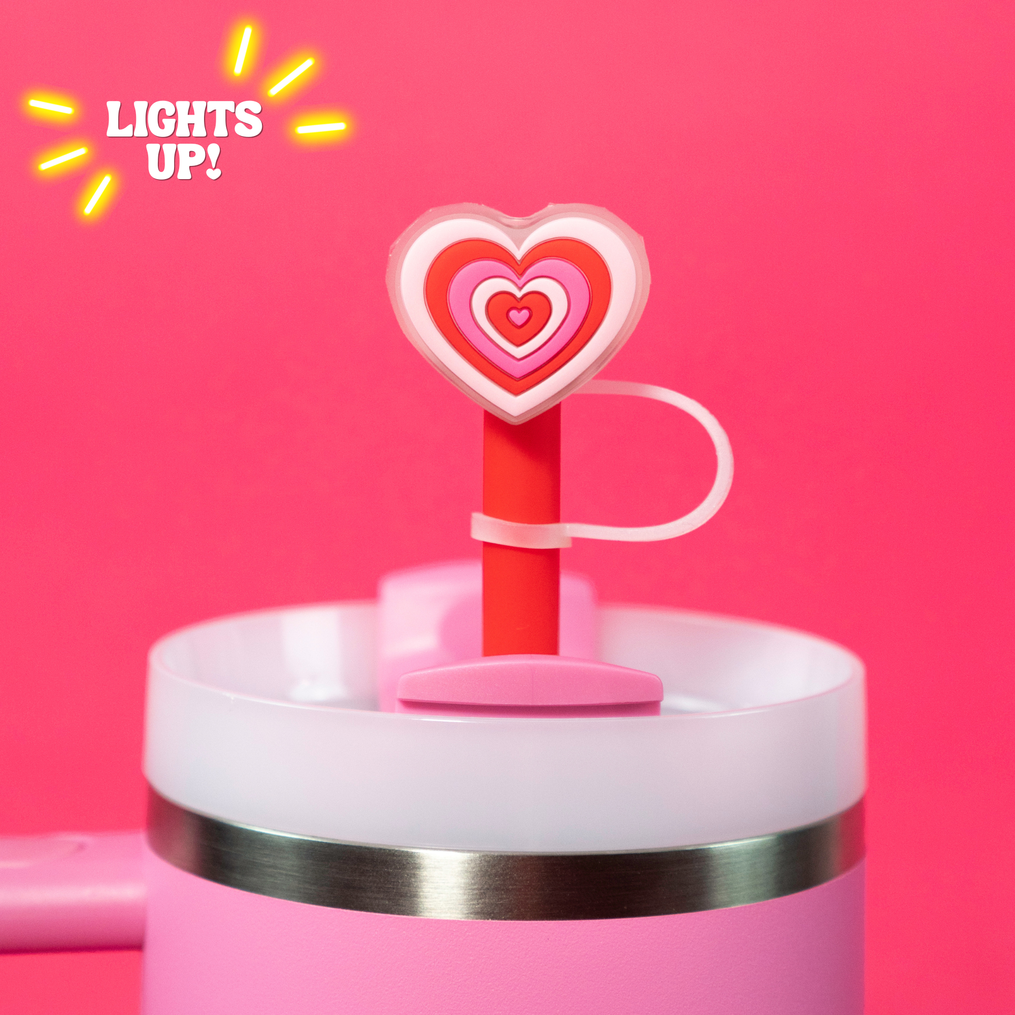 Radiant Heart Straw Topper (Lighted)