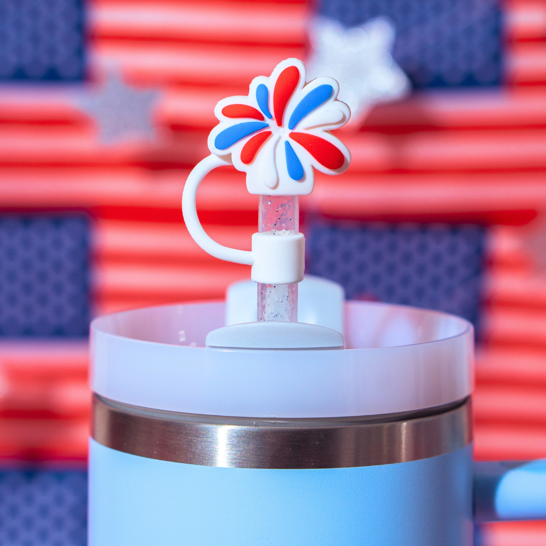 Party in the USA Straw Topper 4-Pack