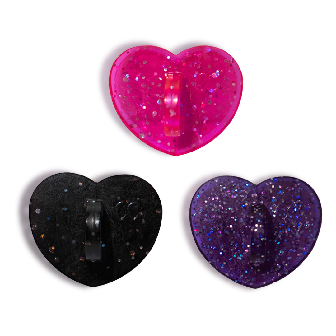 Sparkle Heart Bottle Hook Trio | 3 pack