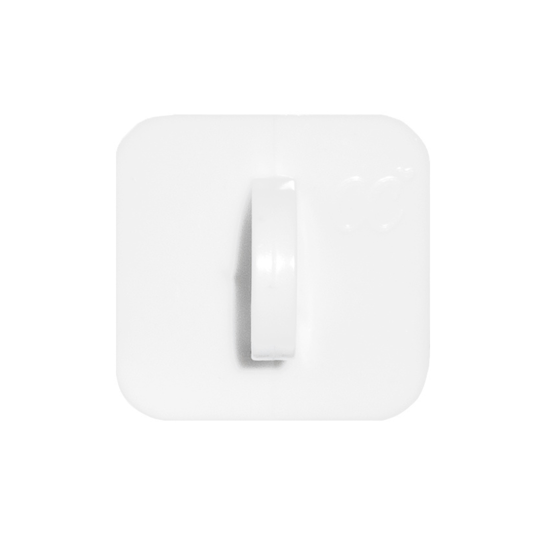 White Square Stick-On Hook