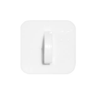 White Square Stick-On Hook