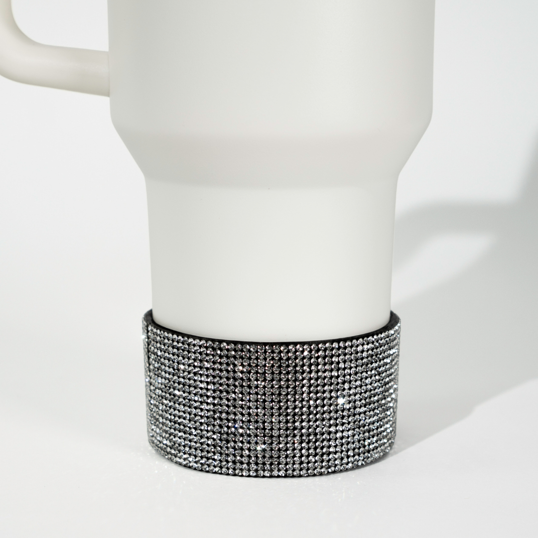 Crystal Rhinestone Tumbler Boot Black