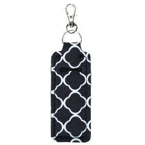 Black Quatrefoil Lip Gloss Holder