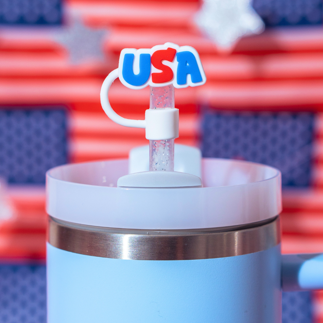 Party in the USA Straw Topper 4-Pack