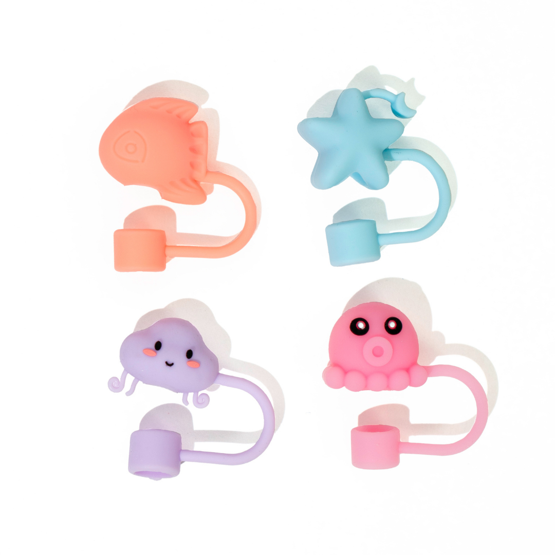 Sea Squad 4-Pack Straw Toppers