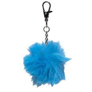 Blue Pom-Pom Charm