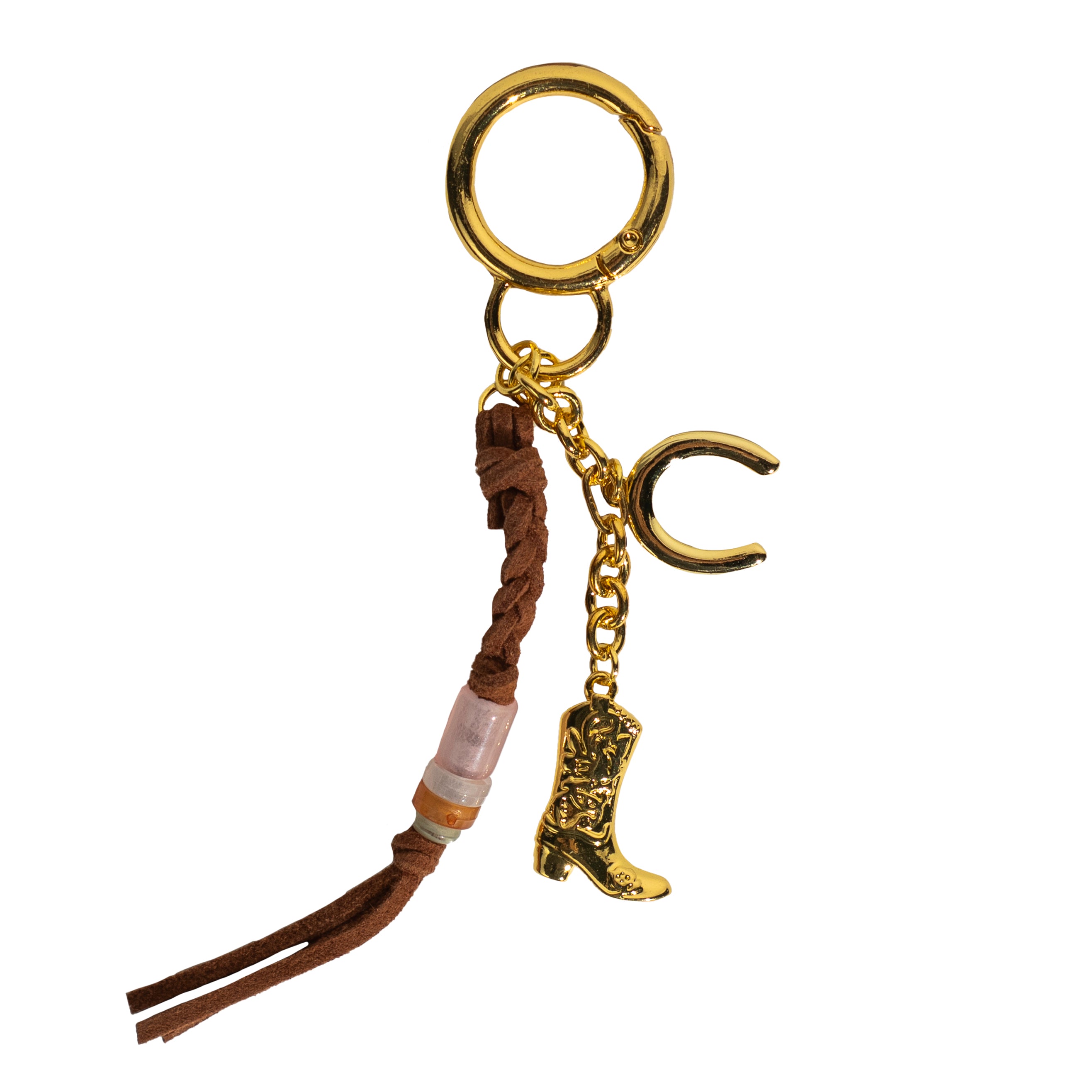 Golden Western Bag Charm