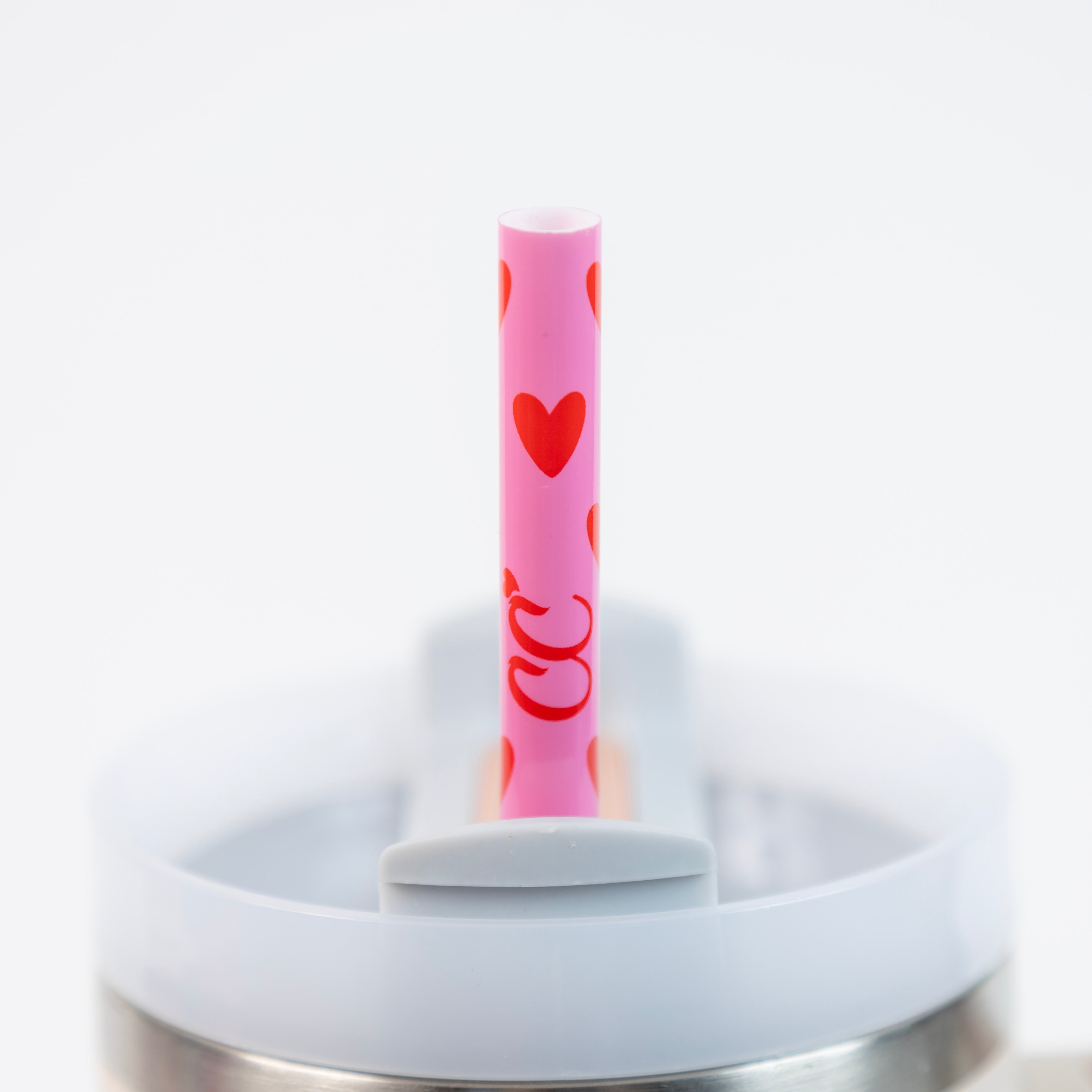 40oz V-Day Heart Straws