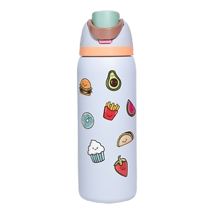 Smiley Food Stickers