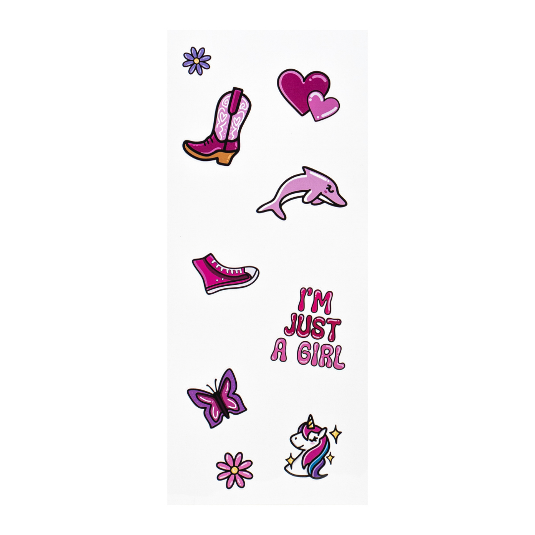 I'm Just A Girl Stickers