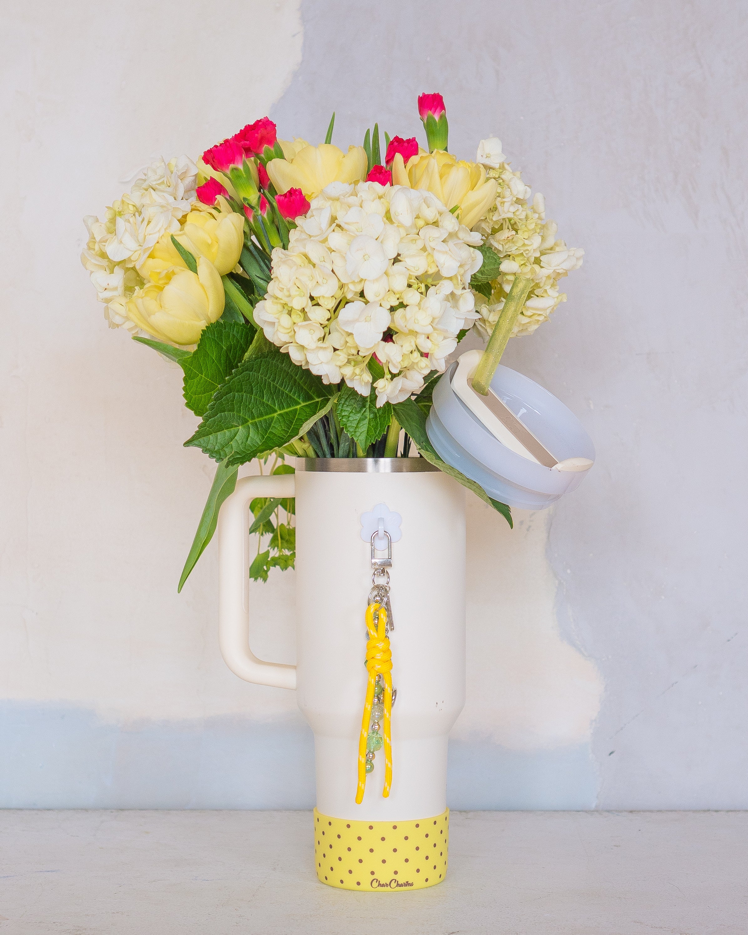 Yellow Polka Dot Bottle Boot