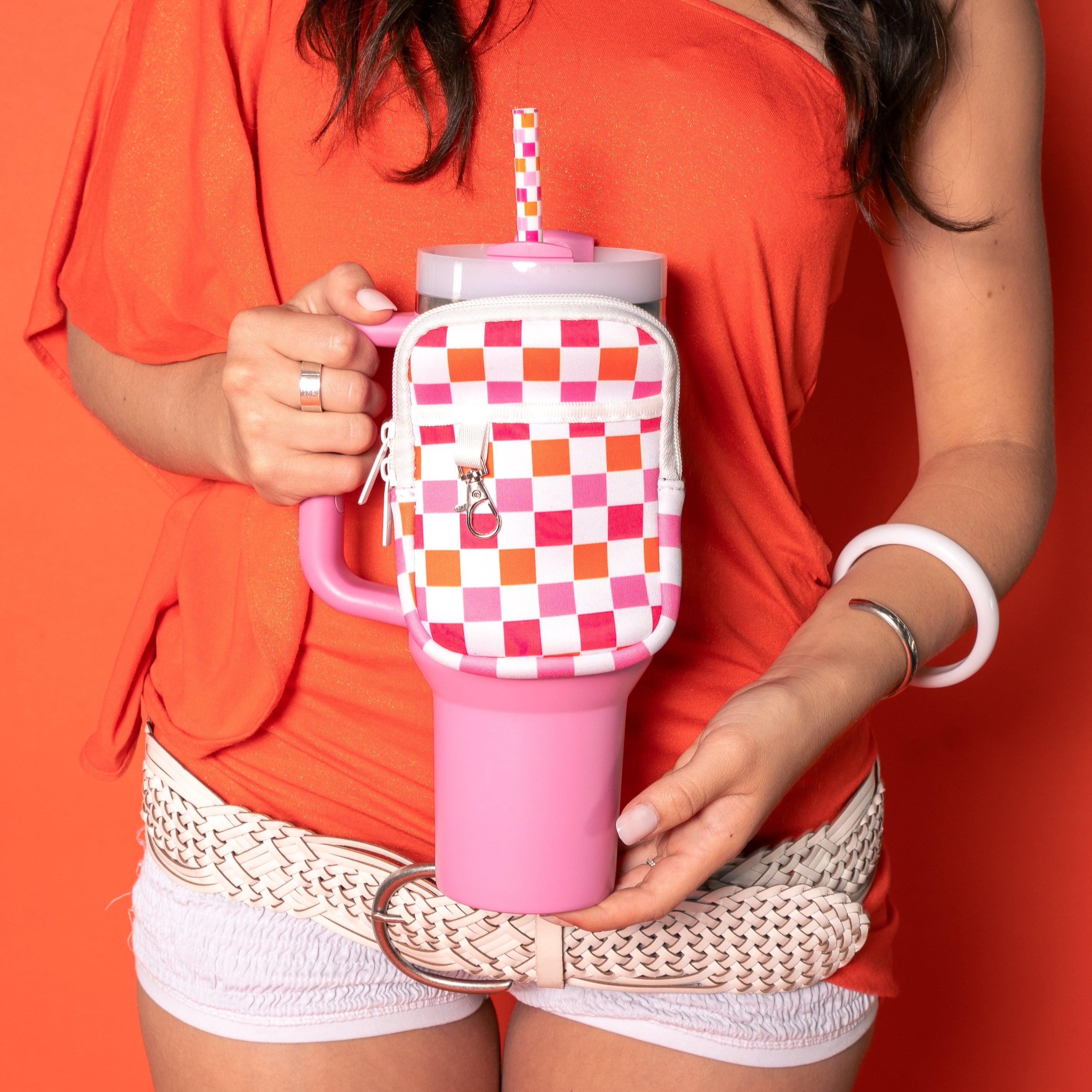 Funky Collection Bottle Trio | Boot, Pouch & Straw Set