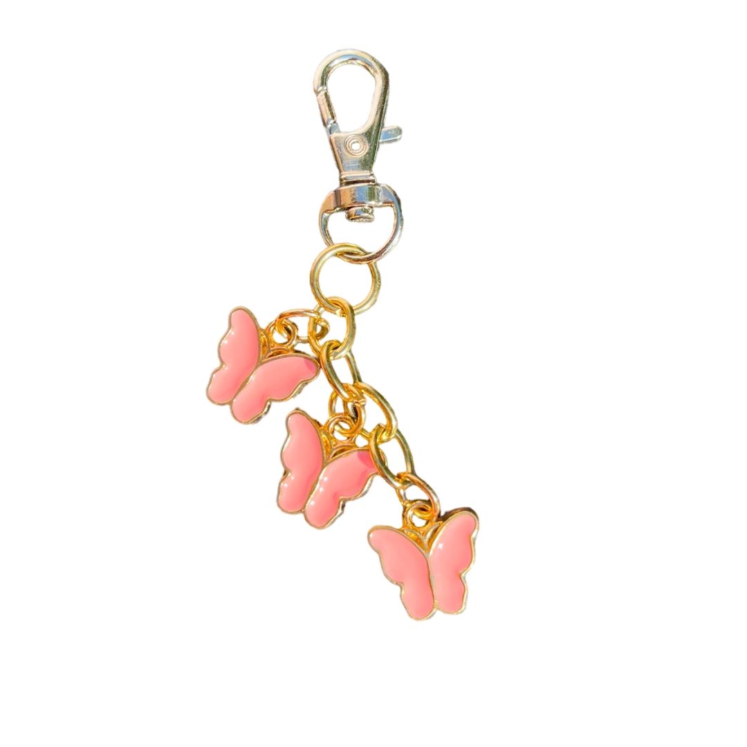 light pink butterfly charm