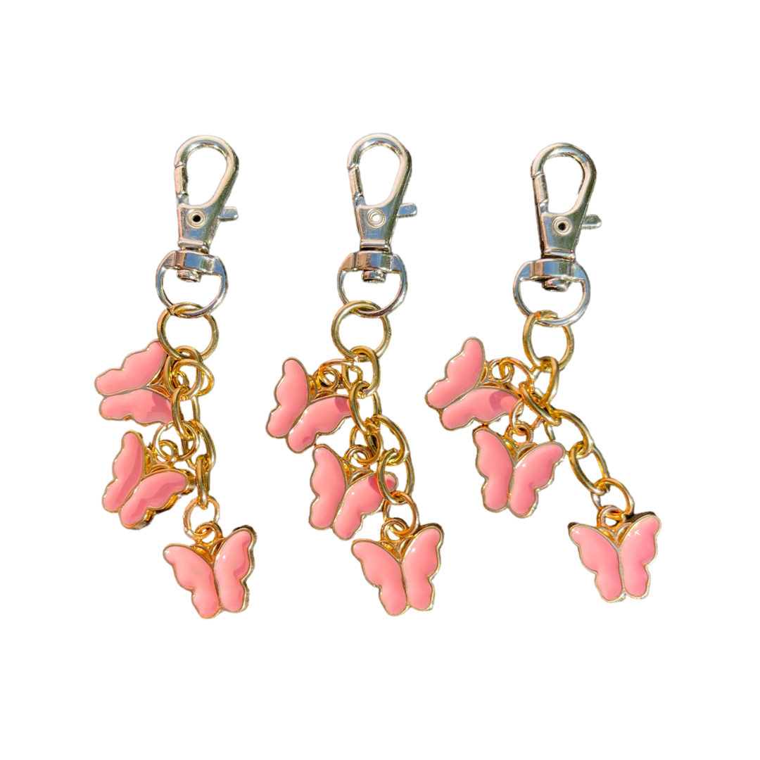 light pink butterfly charm