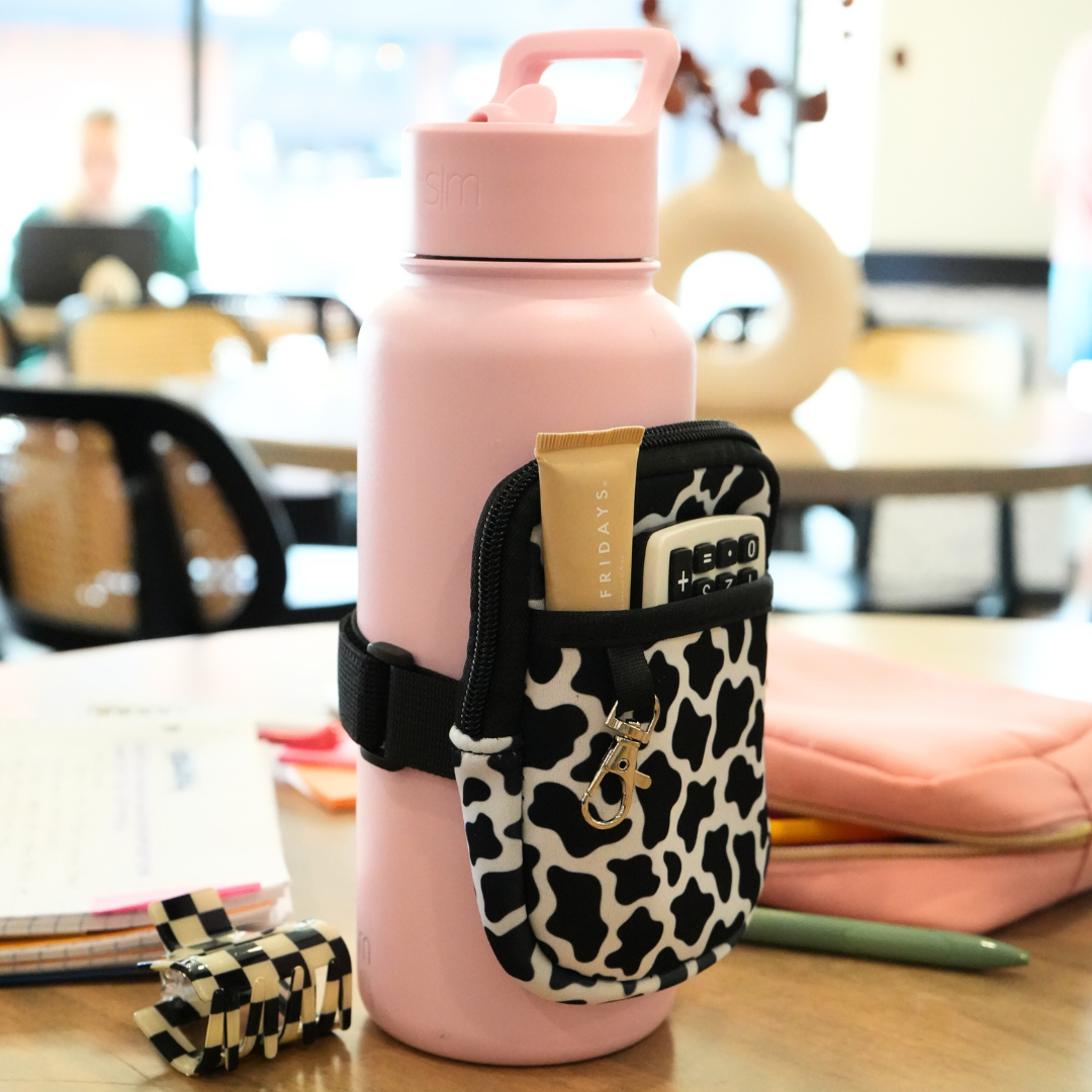 Cow Print Bottle Pouch