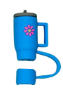Blue Tumbler Straw Topper