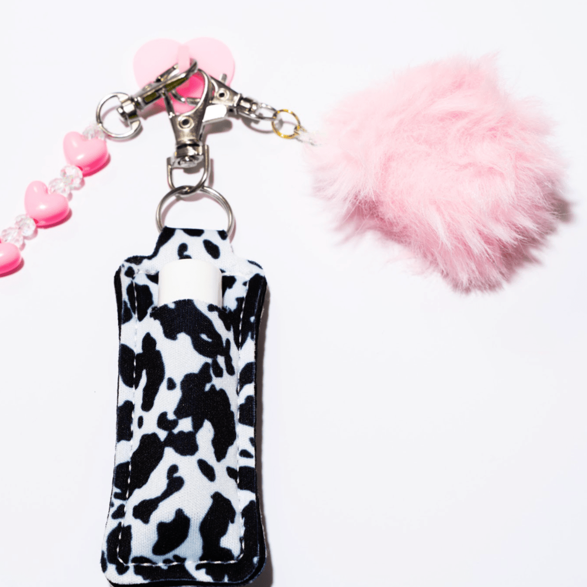 Cow Print Lip Gloss Holder | Chapstick Holder | CharCharms Accessories