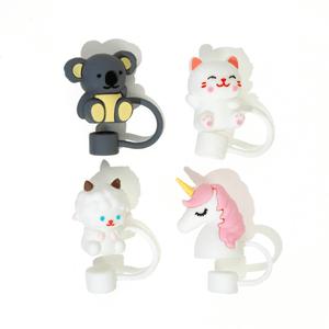 Cuddly Critters Straw Toppers