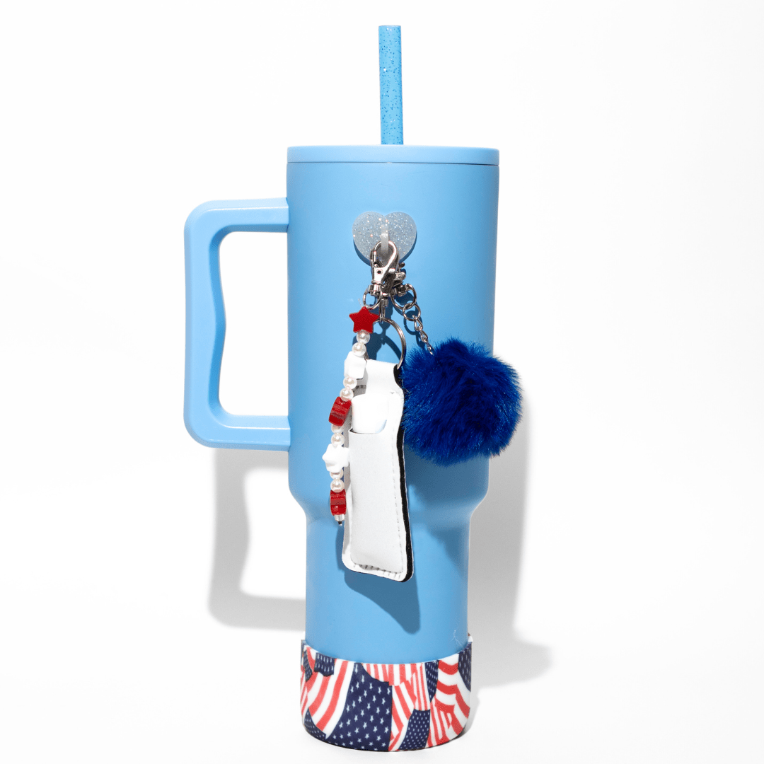 Star bead charm with patriotic accessories