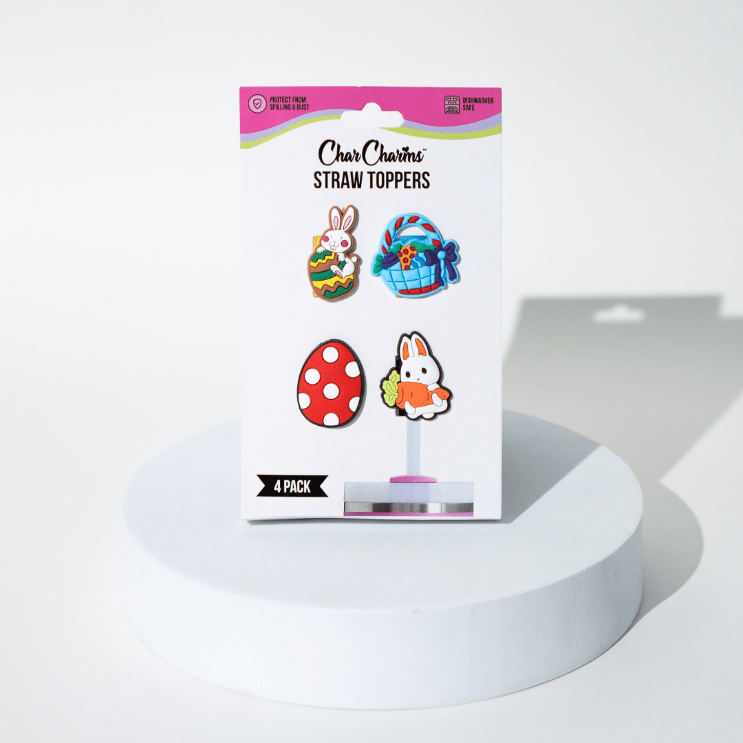 Hoppy Easter Straw Toppers | | CharCharms Accessories