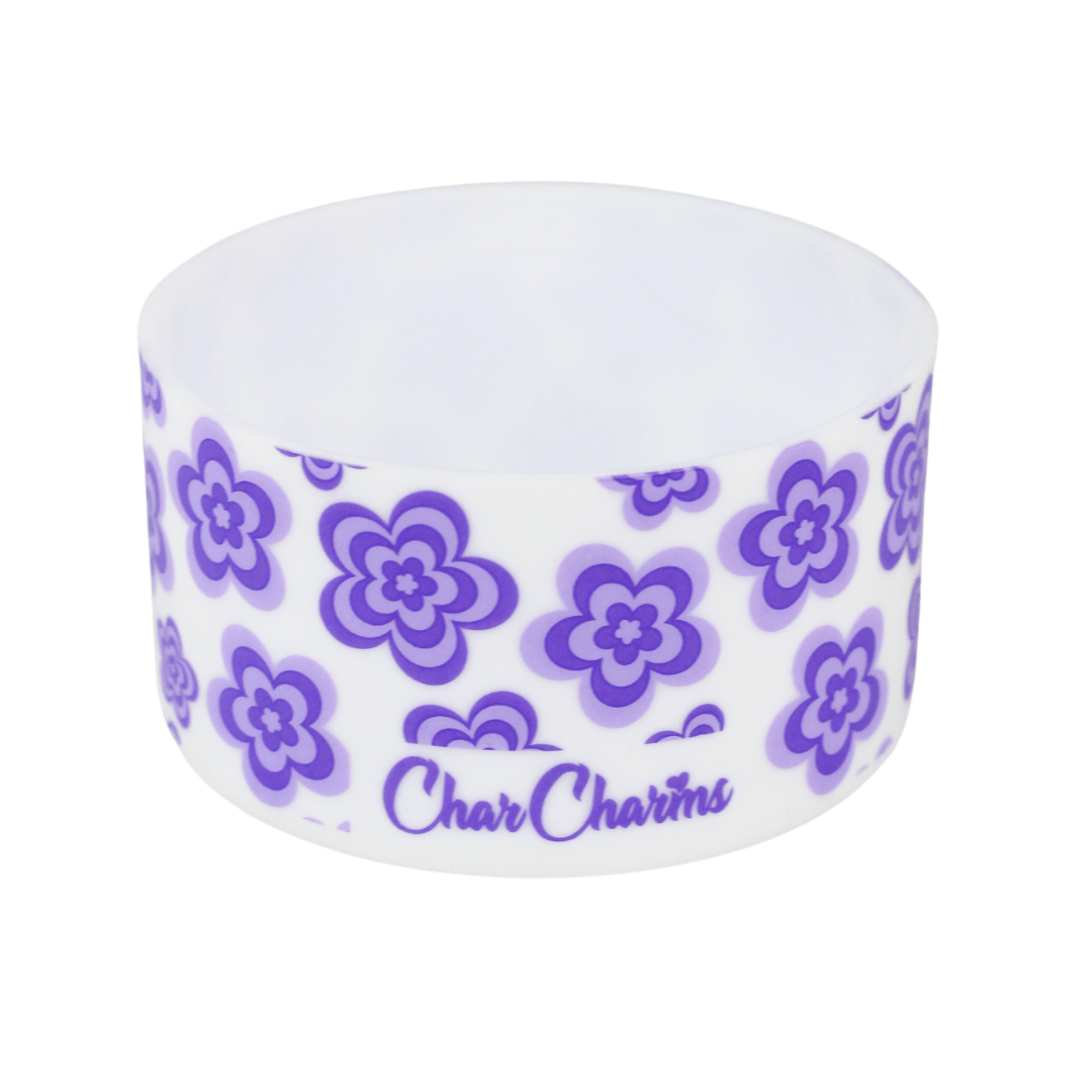 Purple Flower Bottle Boot | | CharCharms Accessories