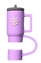 Purple Tumbler Straw Topper