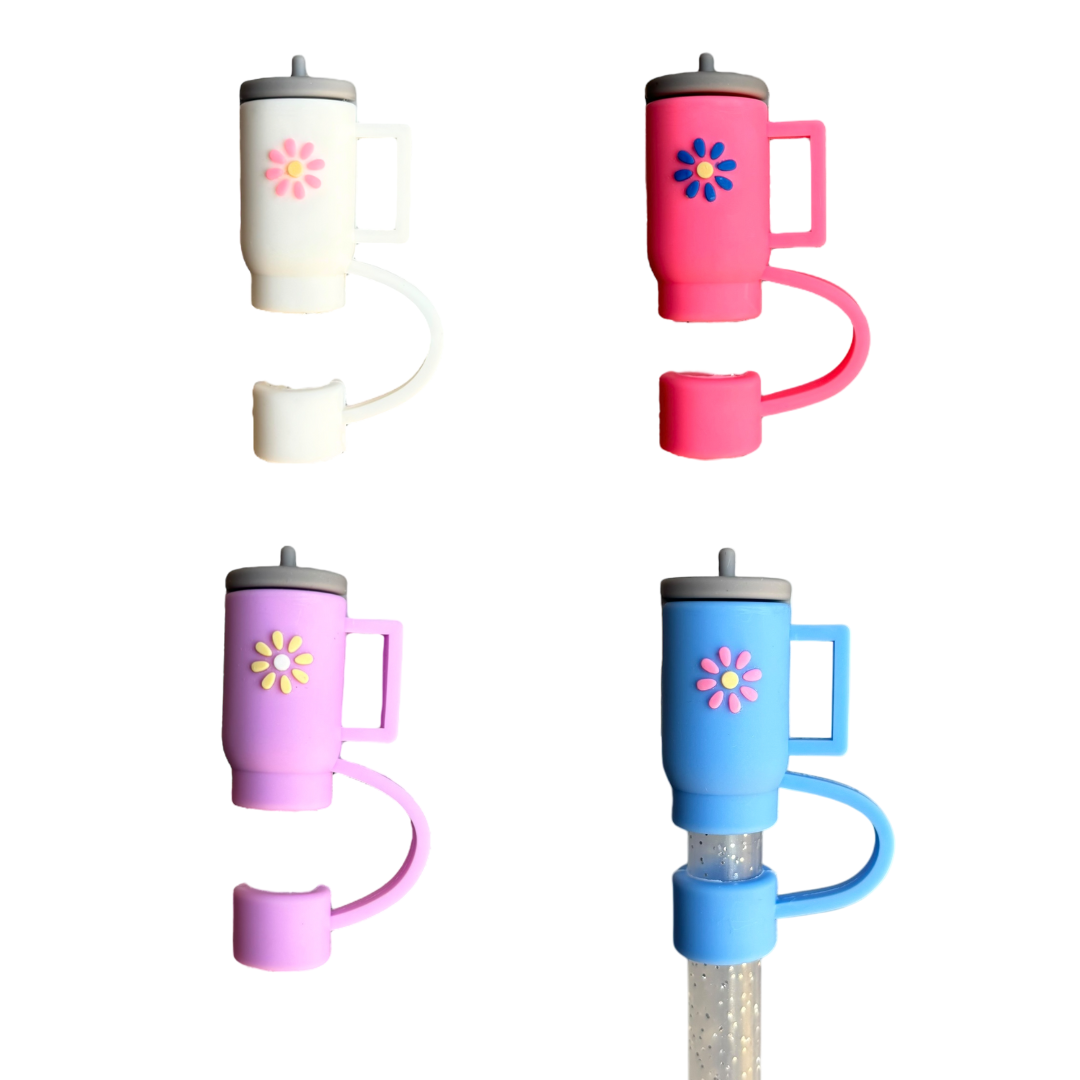 straw toppers, drink toppers, tumbler straw toppers