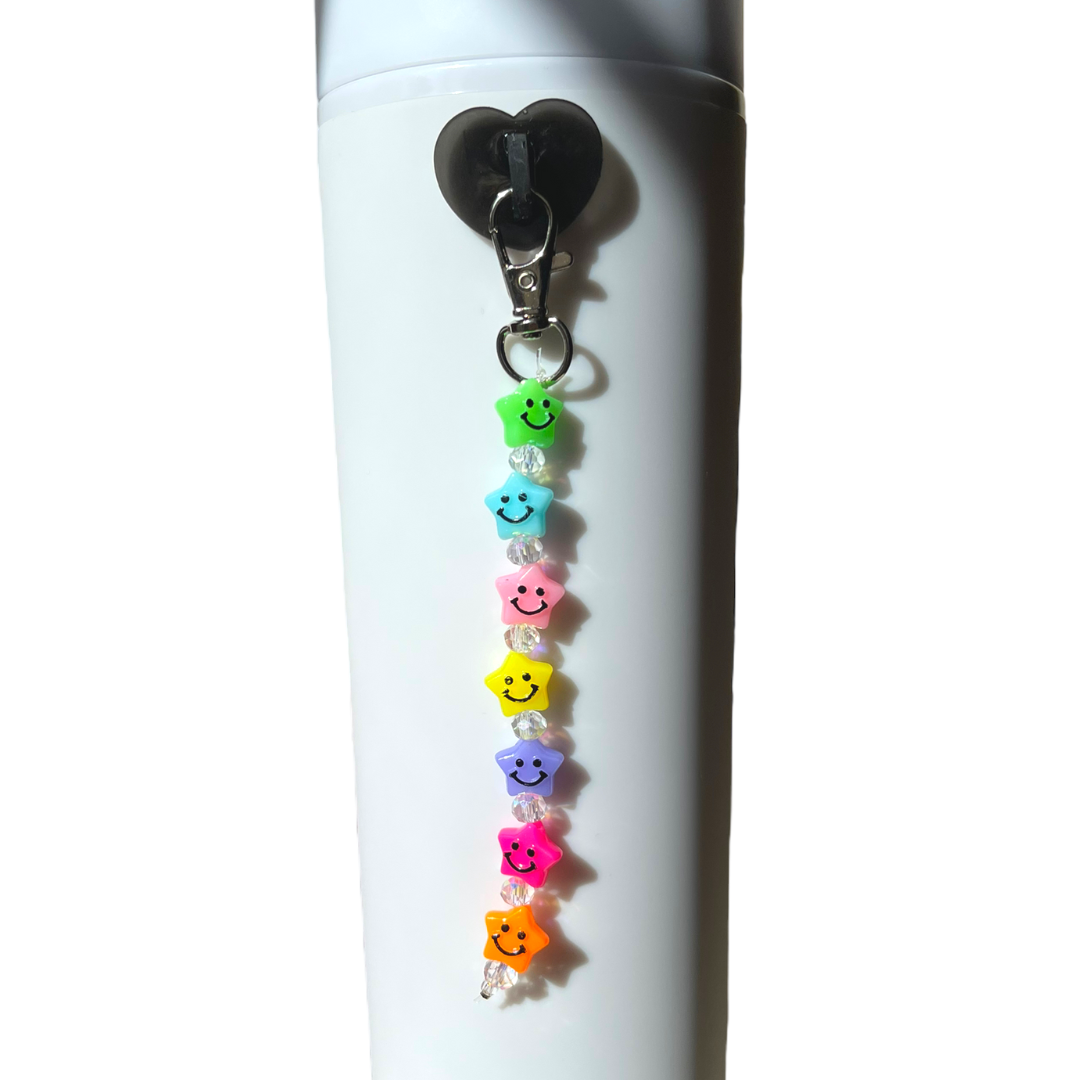 CharCharms Water Bottle Accessory | Rainbow Pride Heart Charm