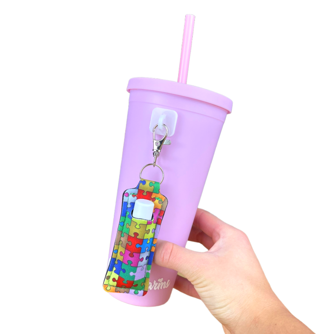 CharCharms Water Bottle Accessory Chapstick Holder