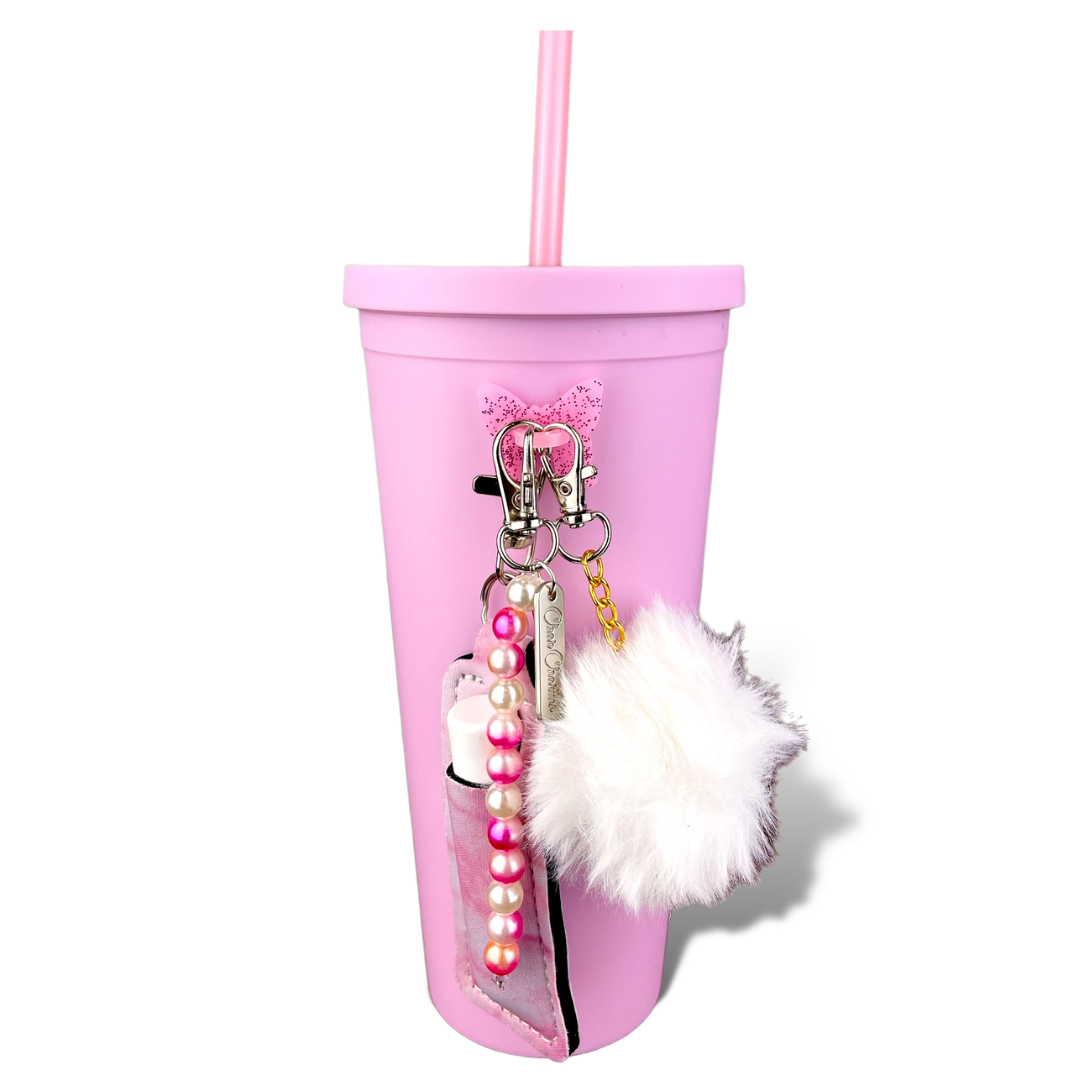 CharCharms Water Bottle Stickers, Water Bottle Accessories, Hydroflask Accessories, Hydroflask Stickers, Water Bottle for Girls, Cute water bottle, Cute tumbler, Cute Hydroflask Pink, Hot Pink, Light Pink, Pretty Bubblegum Bundle 
