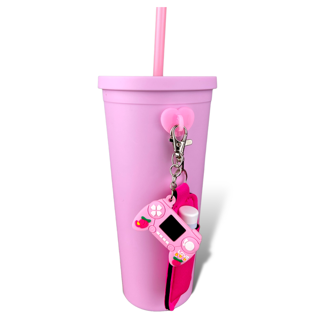 Hello Kitty Insulated Water Bottle Charm and Chapstick CharCharms.