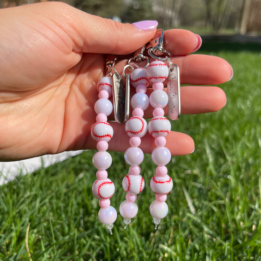 Baseball Bead Charm Water Bottle Accessories